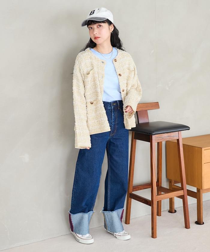 Tweed針織夾克