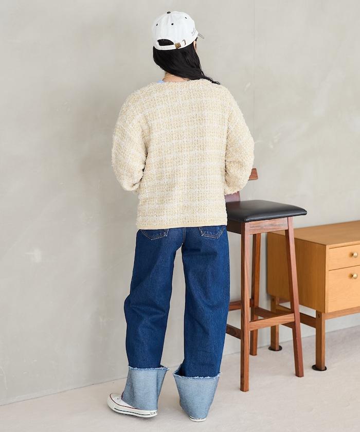Tweed針織夾克