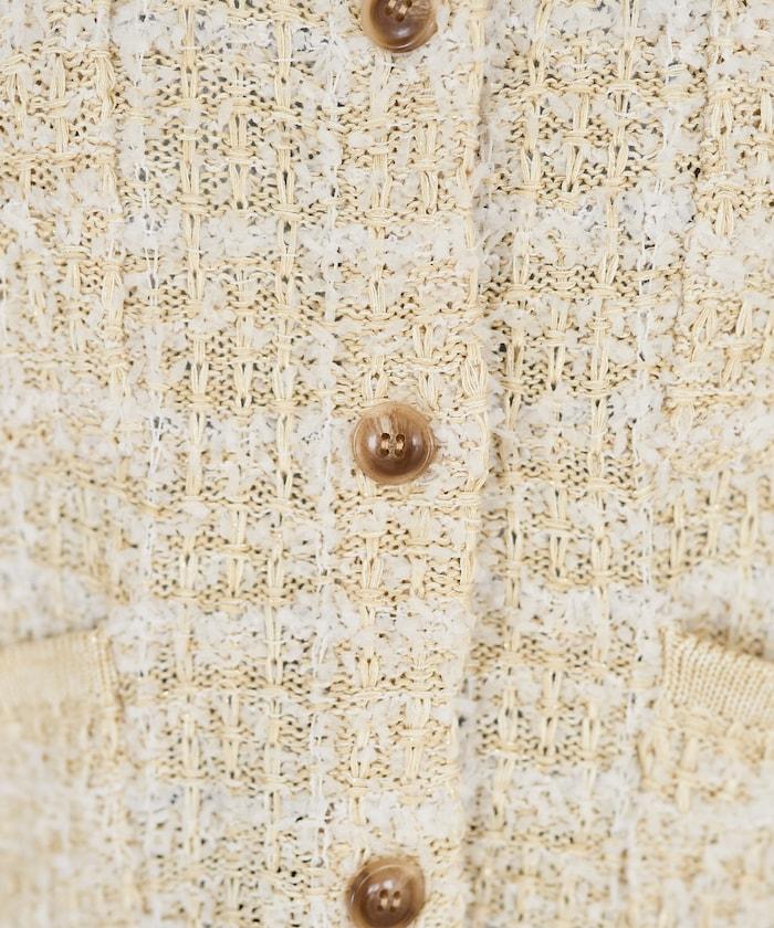 Tweed針織夾克