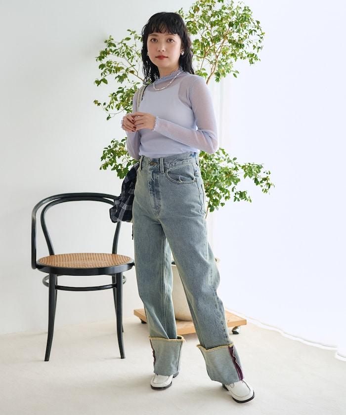 透明閃粉上衣