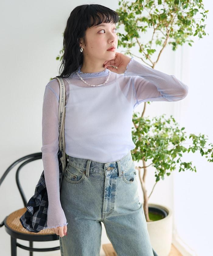 透明閃粉上衣
