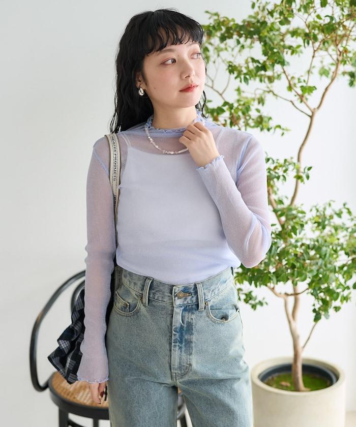 透明閃粉上衣