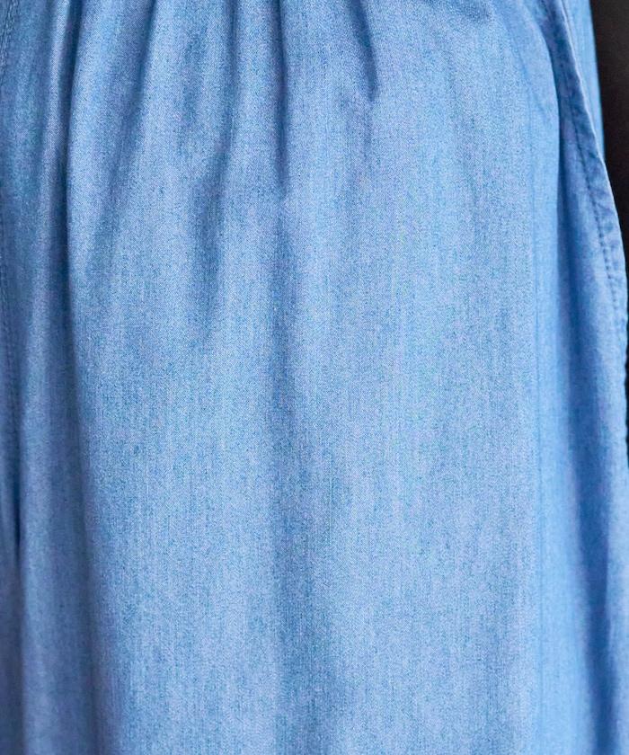 人造纖維丹寧休閒褲