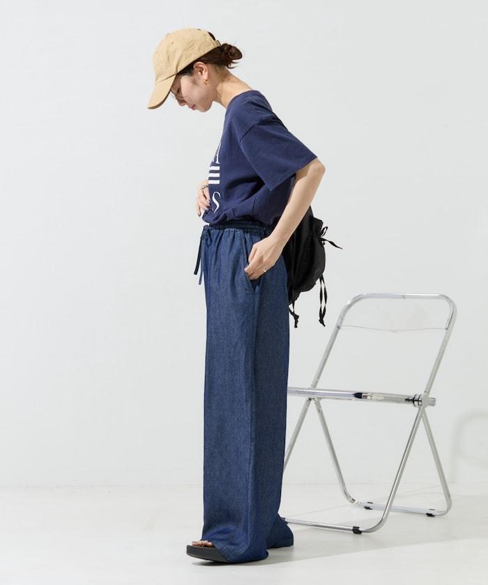 人造纖維丹寧休閒褲