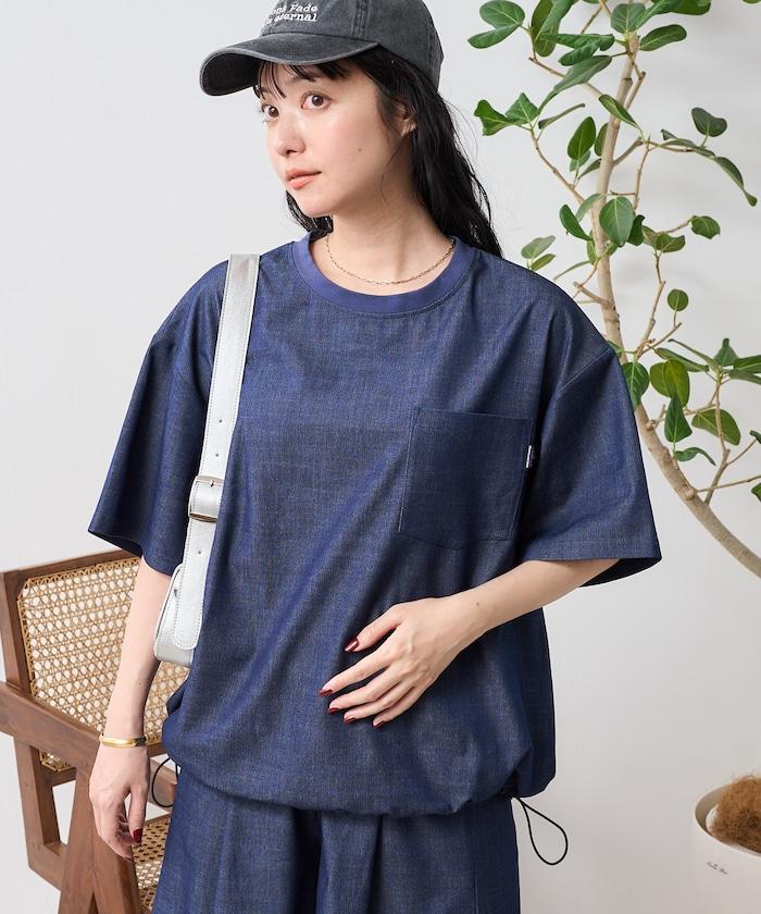 短褲套裝 牛仔風