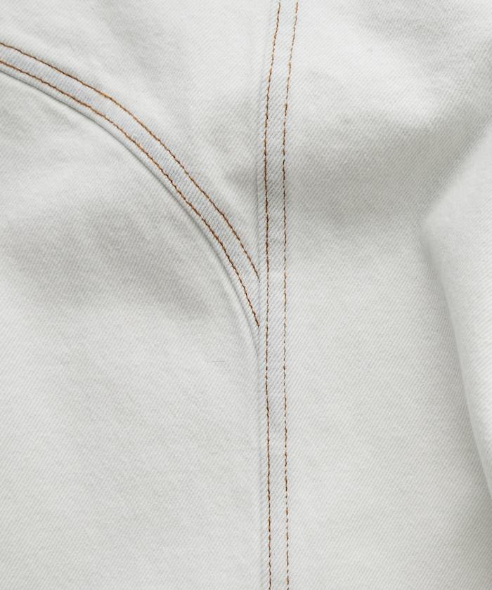 西部風格拼接牛仔褲