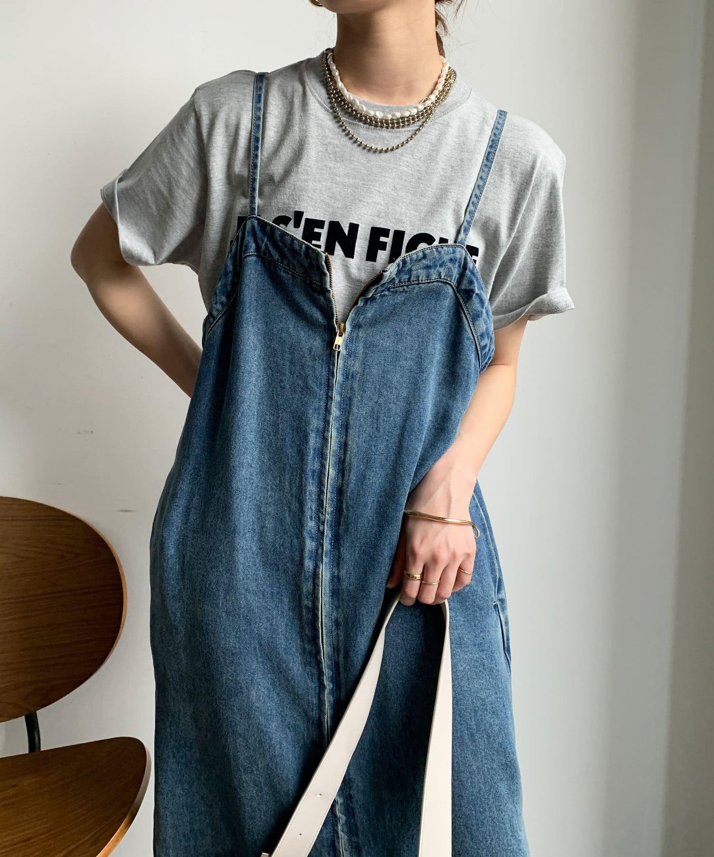 JES'EN FICHE絨布LOGO T恤