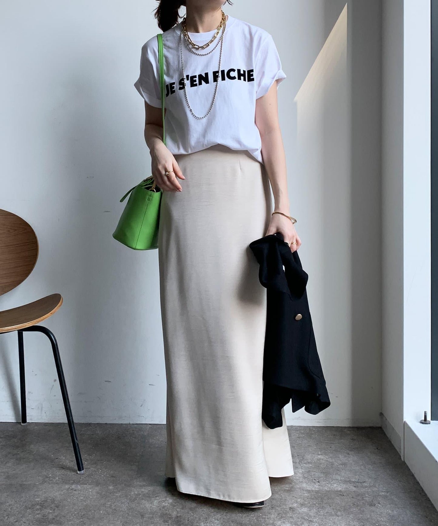 JES'EN FICHE絨布LOGO T恤