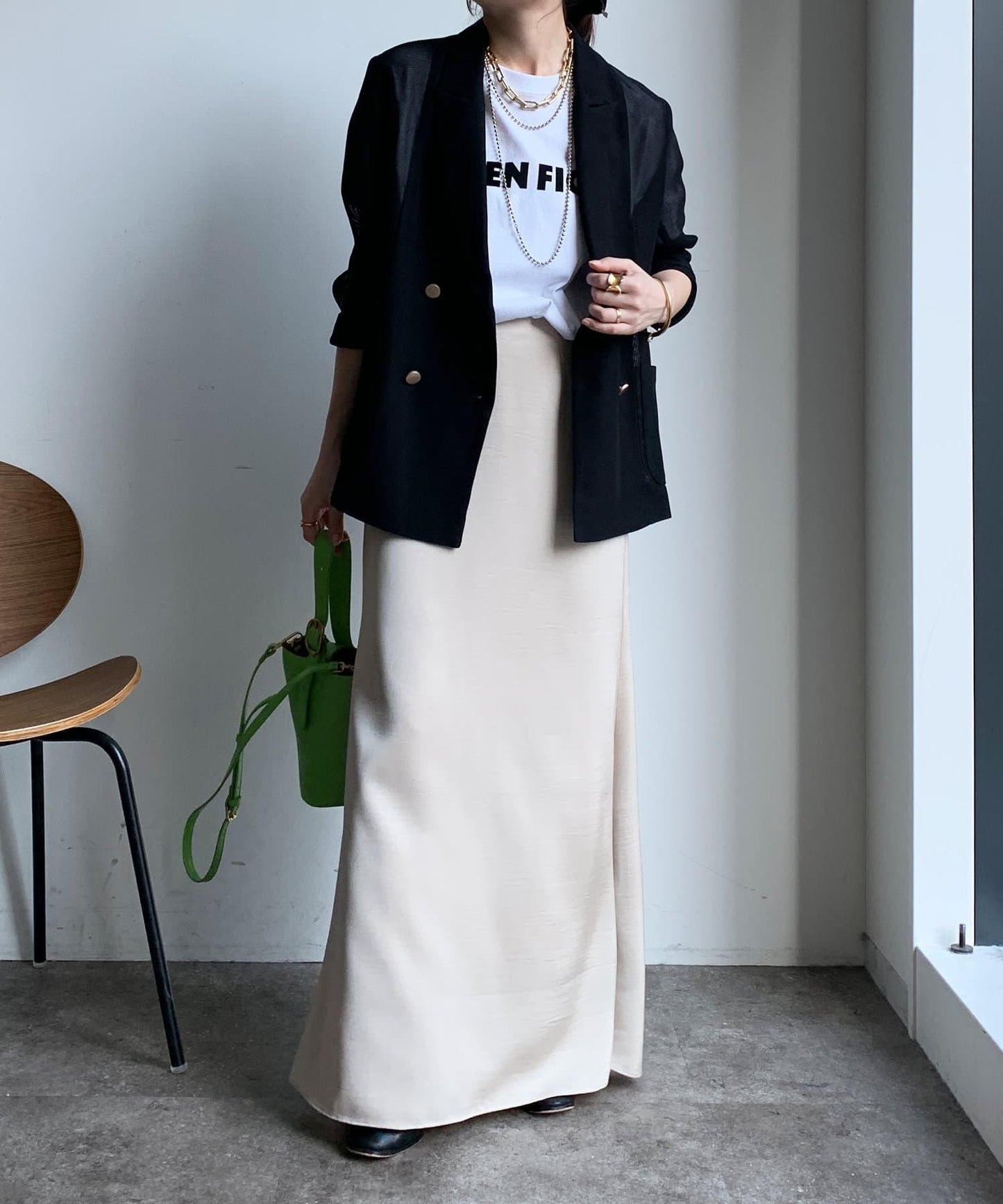 JES'EN FICHE絨布LOGO T恤