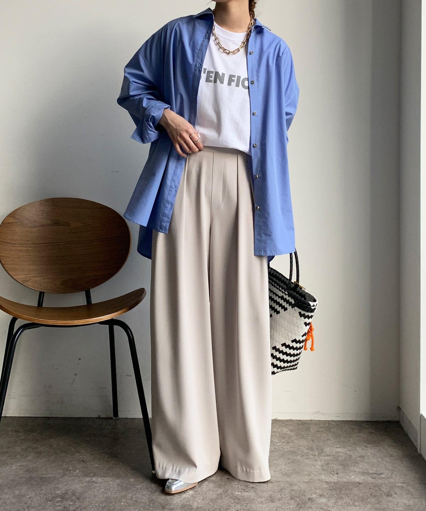 JES'EN FICHE絨布LOGO T恤