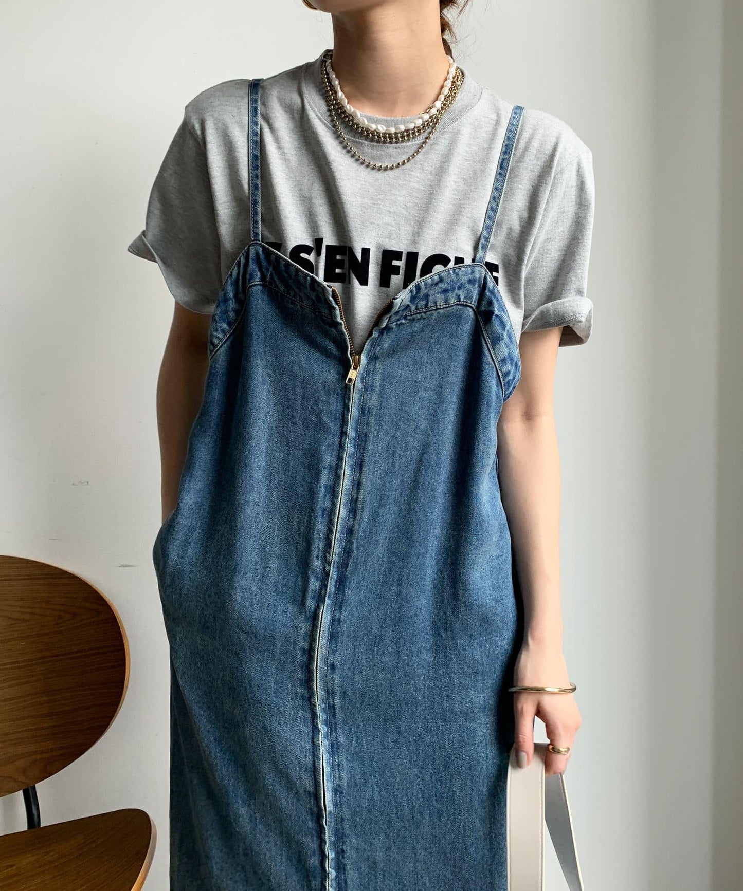 JES'EN FICHE絨布LOGO T恤