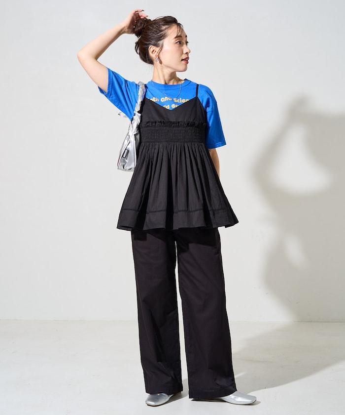 印度風捲邊吊帶長款上衣(可搭配套裝)