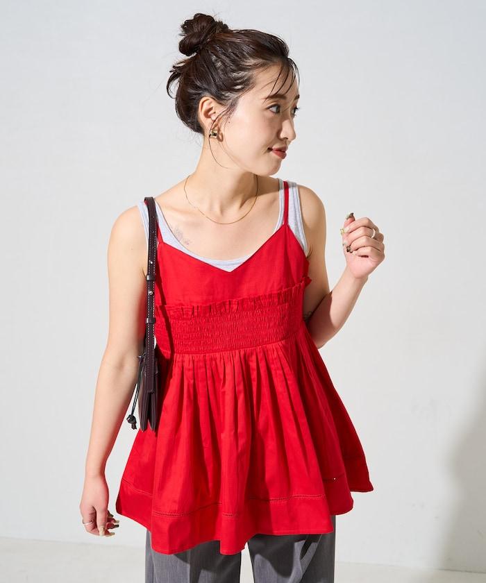 印度風捲邊吊帶長款上衣(可搭配套裝)