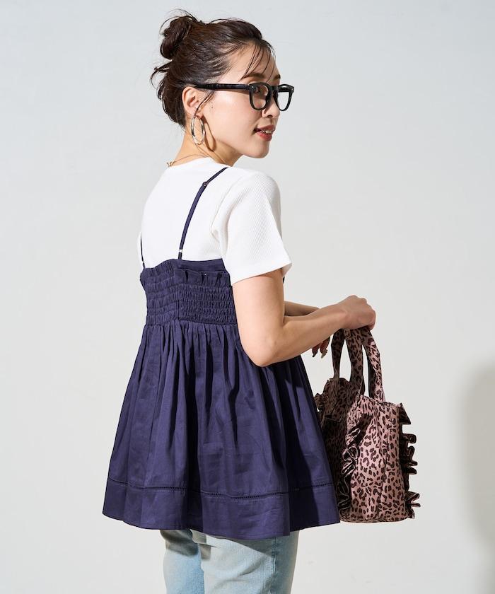 印度風捲邊吊帶長款上衣(可搭配套裝)