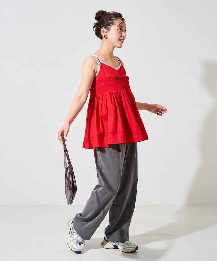 印度風捲邊吊帶長款上衣(可搭配套裝)