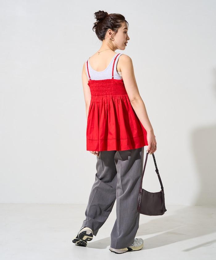 印度風捲邊吊帶長款上衣(可搭配套裝)