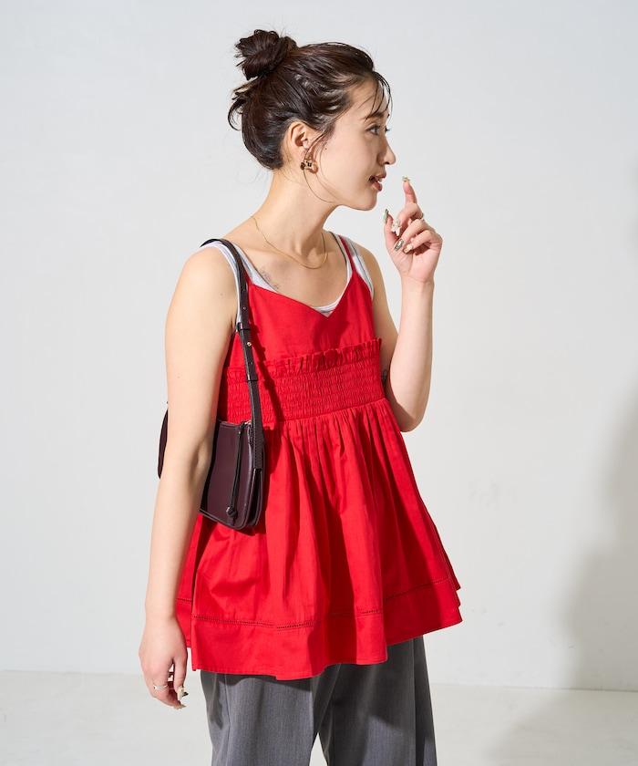 印度風捲邊吊帶長款上衣(可搭配套裝)