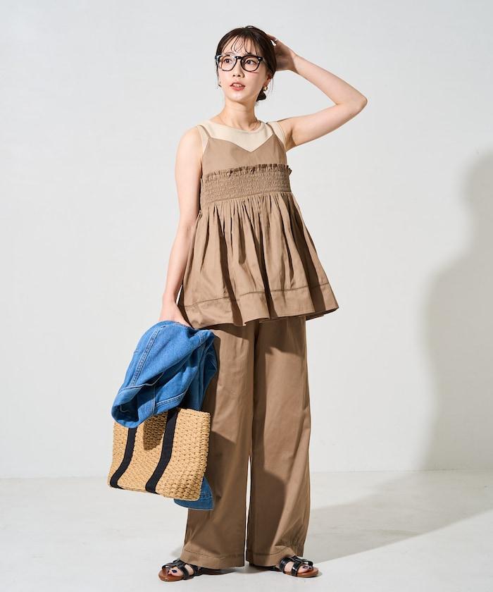 印度風捲邊吊帶長款上衣(可搭配套裝)