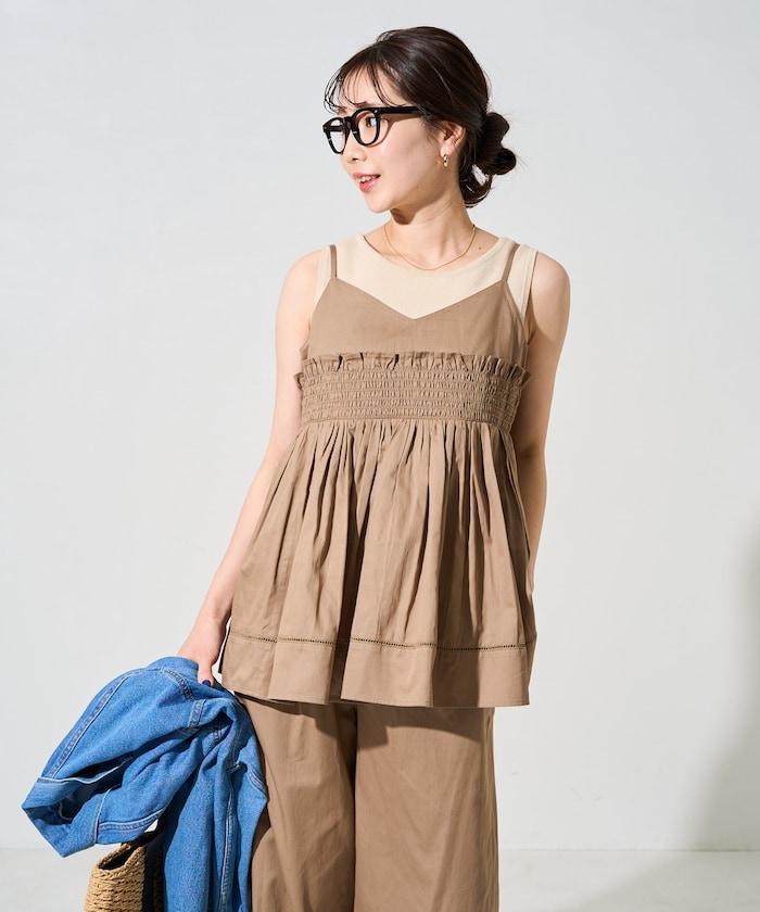 印度風捲邊吊帶長款上衣(可搭配套裝)