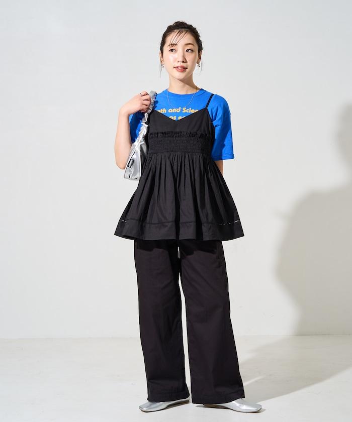 印度風捲邊吊帶長款上衣(可搭配套裝)