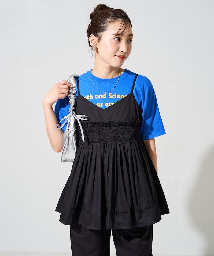 印度風捲邊吊帶長款上衣(可搭配套裝)