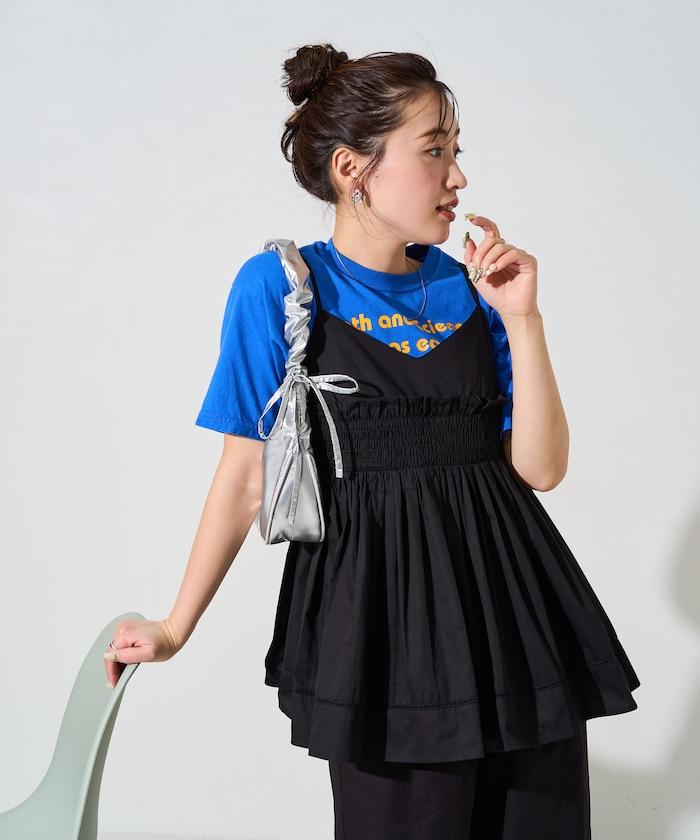 印度風捲邊吊帶長款上衣(可搭配套裝)