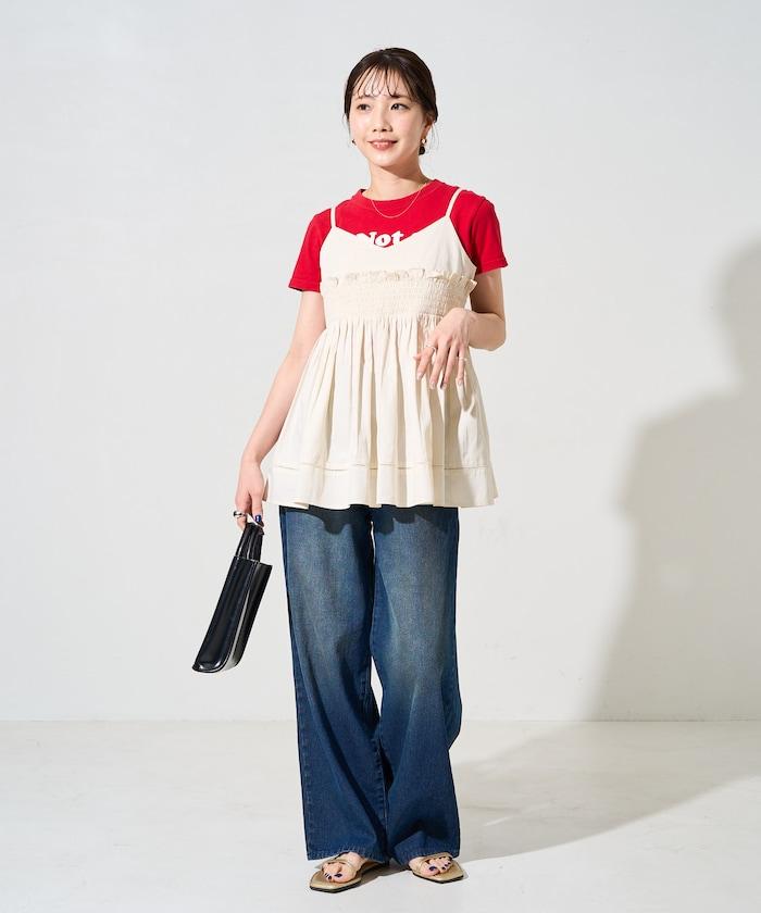 印度風捲邊吊帶長款上衣(可搭配套裝)