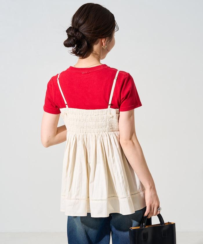 印度風捲邊吊帶長款上衣(可搭配套裝)