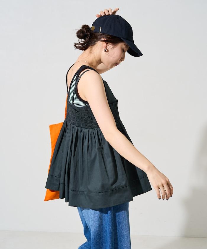 印度風捲邊吊帶長款上衣(可搭配套裝)