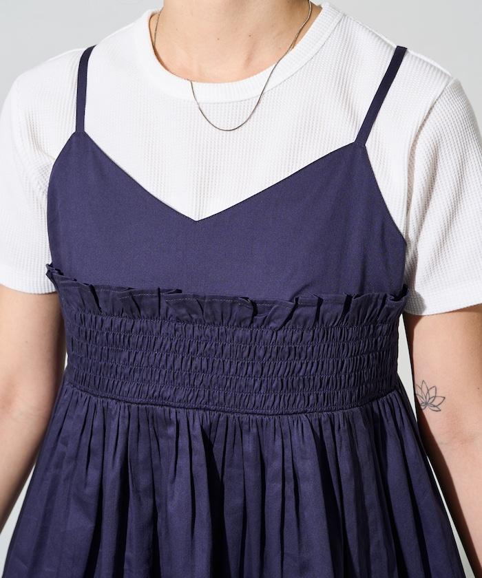 印度風捲邊吊帶長款上衣(可搭配套裝)