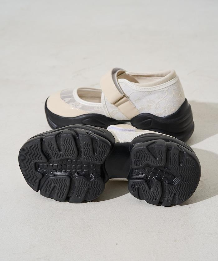 厚底 蕾絲 運動鞋【限定推出】