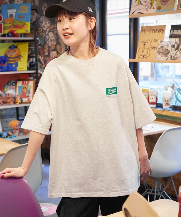 Burger Factory×FREAK'S STORE 漢堡工廠 聯名 大尺寸 後背印花 圓領T恤