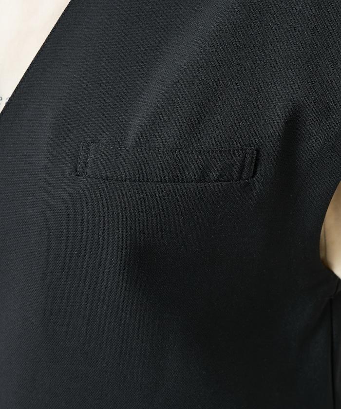 接觸冷感/UV 亞麻觸感 雙層背心<套裝搭配適用>