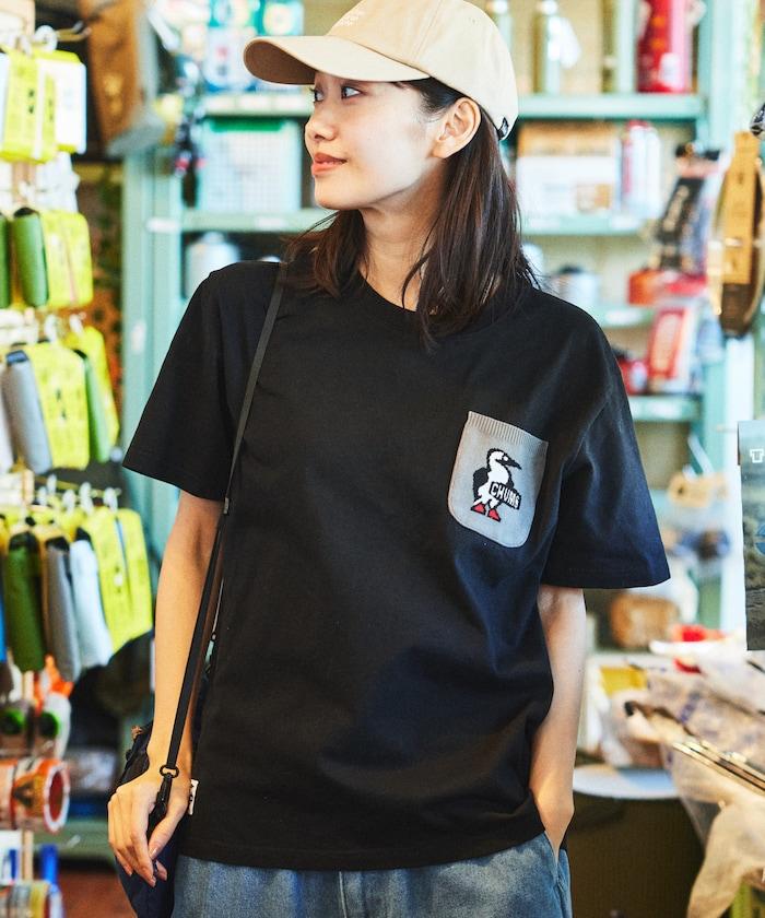CHUMS×FREAK'S STORE 特別版 布比鳥 針織口袋 圓領 T恤