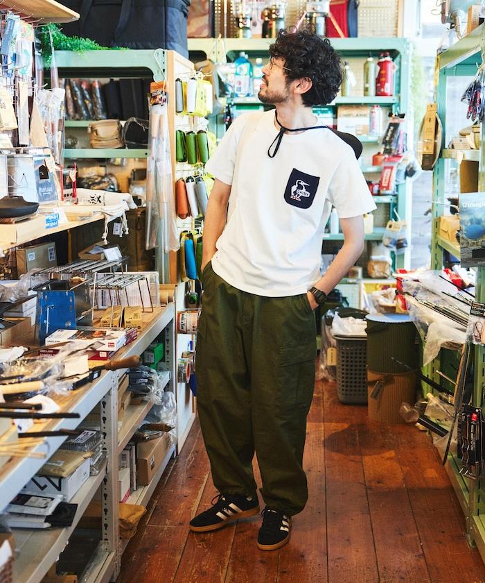 CHUMS×FREAK'S STORE 特別版 布比鳥 針織口袋 圓領 T恤