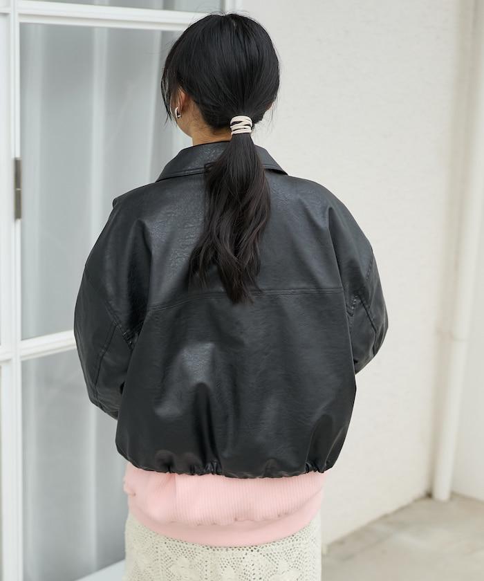 皮夾克 短款風衣