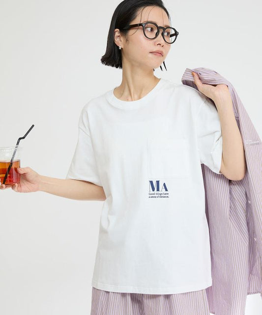 概念印花口袋T恤