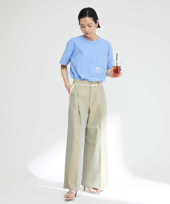 概念印花口袋T恤