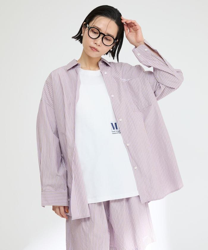 基礎標誌條紋襯衫