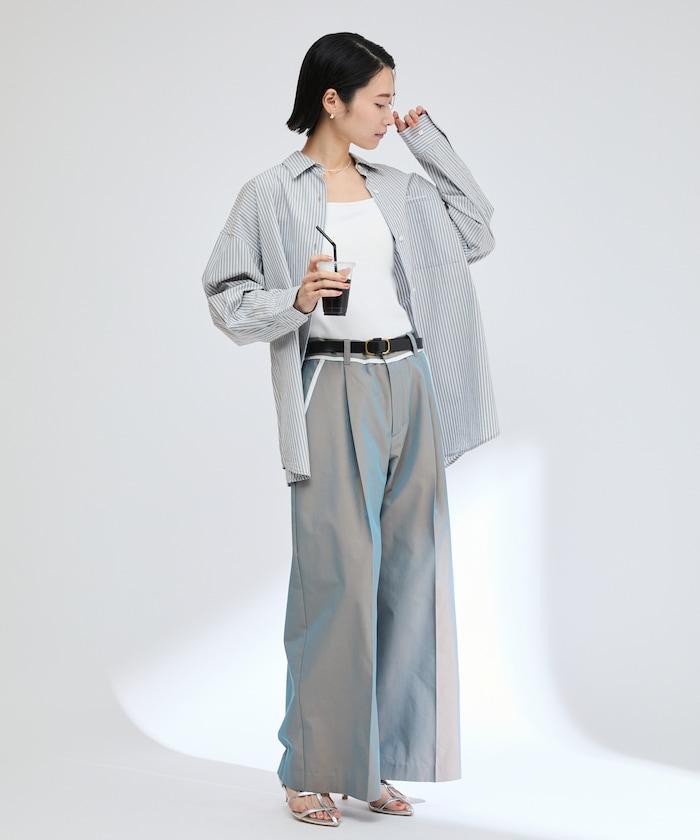 基礎標誌條紋襯衫