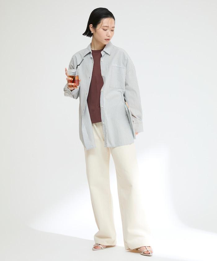 基礎標誌條紋襯衫