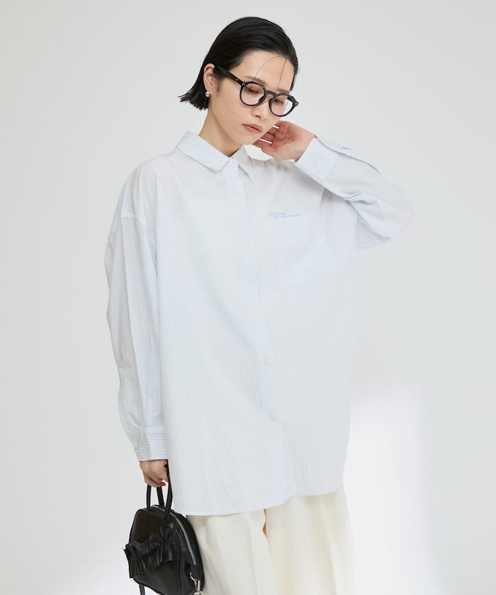 基礎標誌條紋襯衫