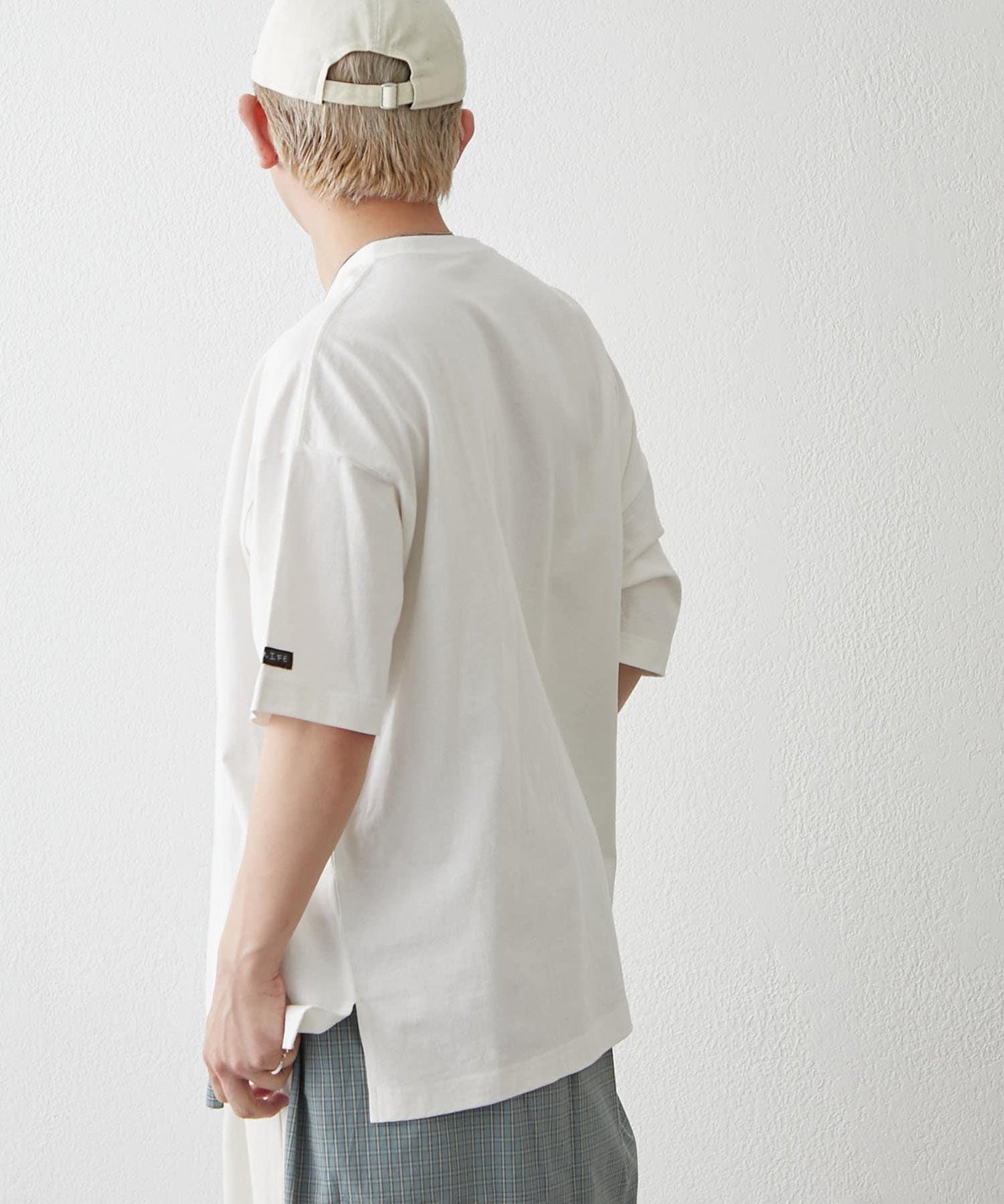 【NUNIFE/】箔印花大T-shirt