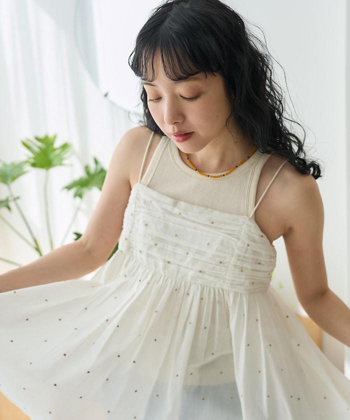 印度風格開背吊帶長款上衣
