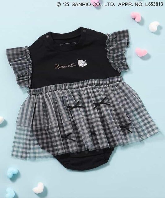 【《美樂蒂》・《庫洛米》】蝴蝶結裝飾連身褲