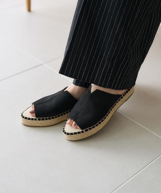 草編風涼鞋