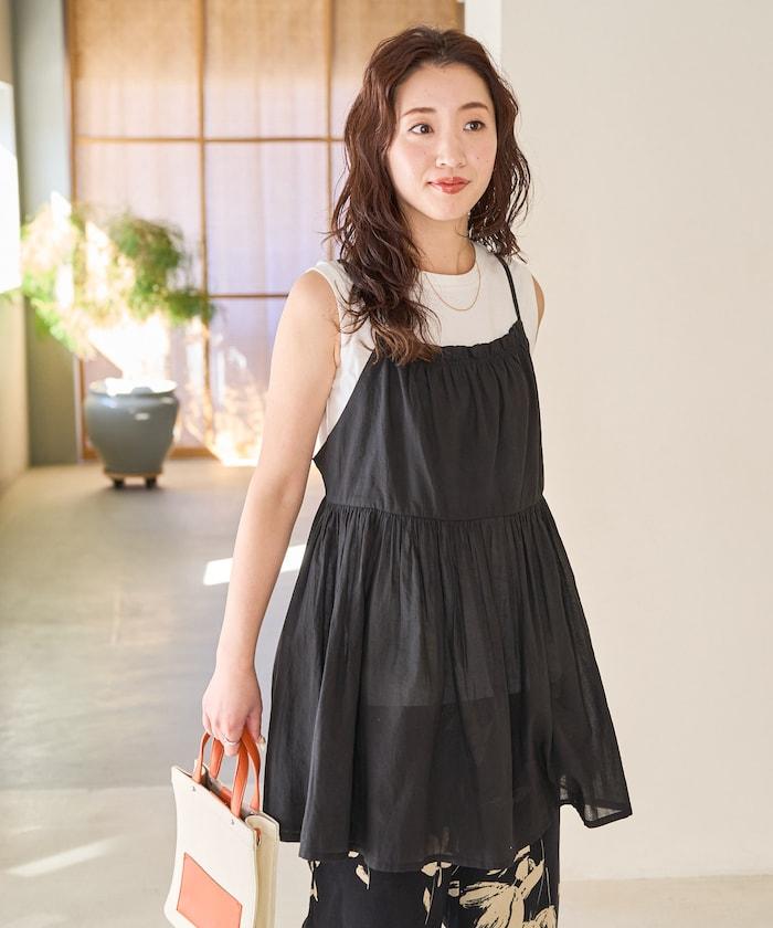 印度風格 增厚 切換 背心 T恤 套裝