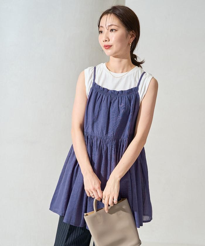 印度風格 增厚 切換 背心 T恤 套裝