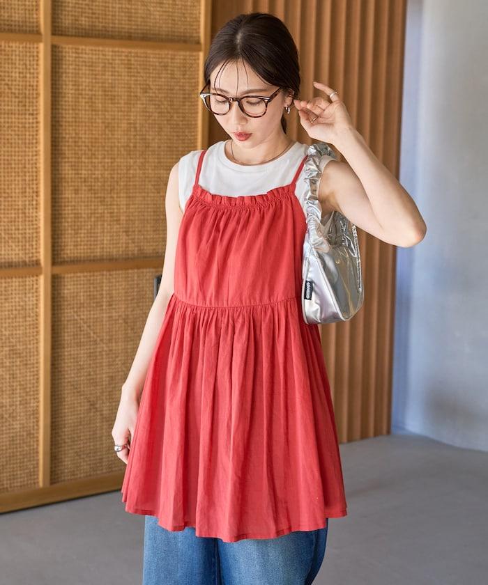 印度風格 增厚 切換 背心 T恤 套裝