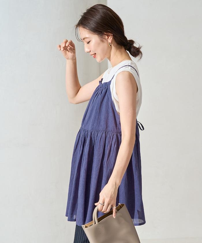 印度風格 增厚 切換 背心 T恤 套裝